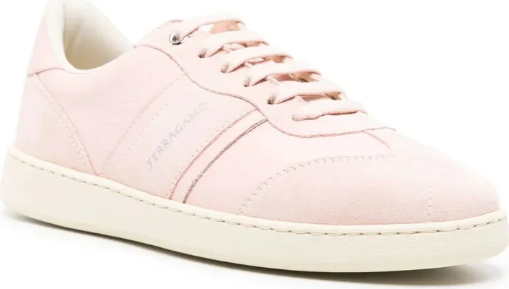 Debossed-Logo Suede-Leather Trainers - Image 2