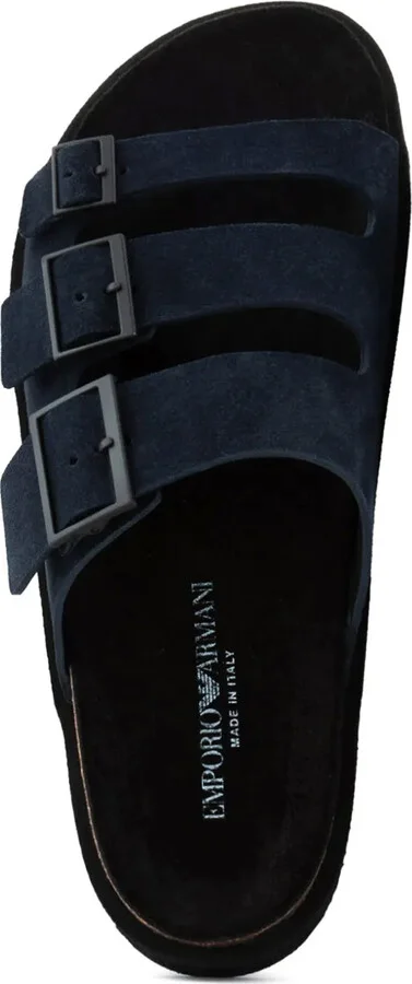 Debossed-Logo Suede Sandals - Image 3