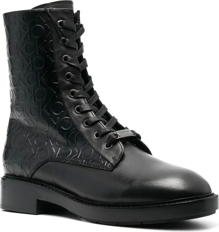 Debossed-Monogram Combat Boots - Image 2