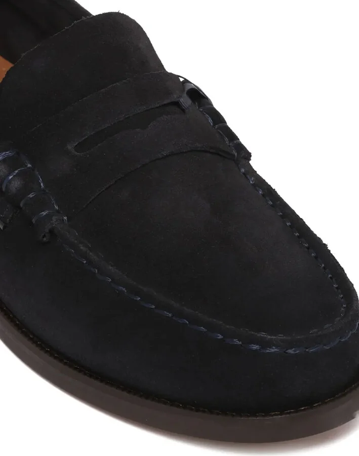 Debossed Suede Loafers - Image 3