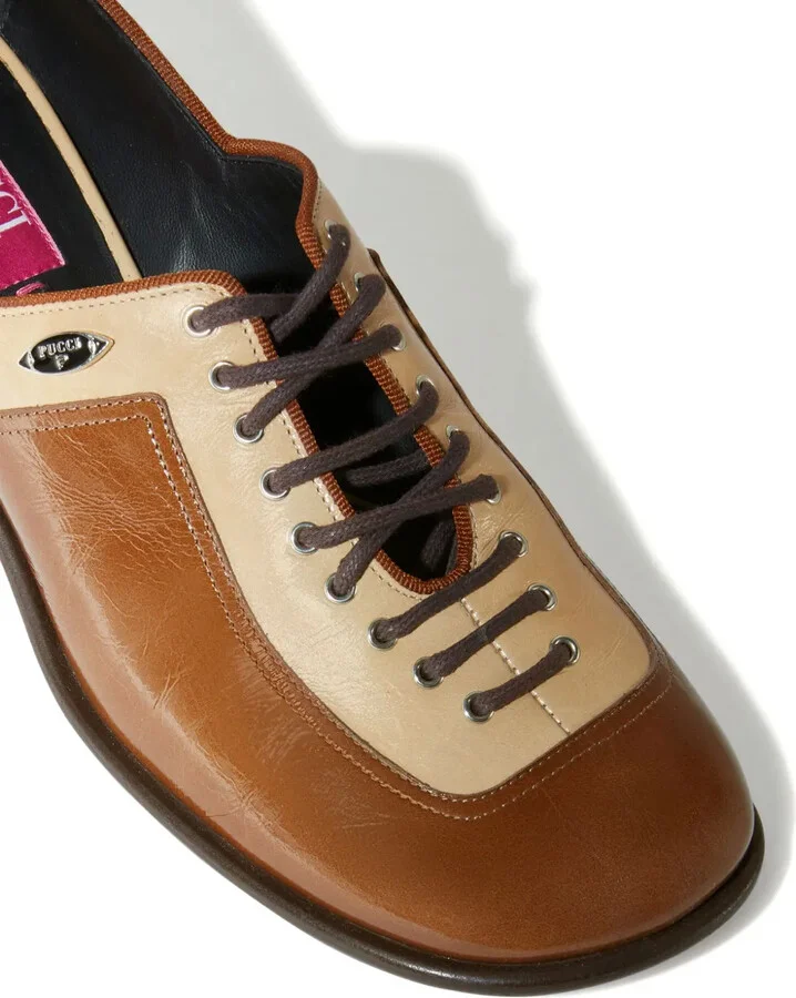 Deby panelled leather loafers - Image 2
