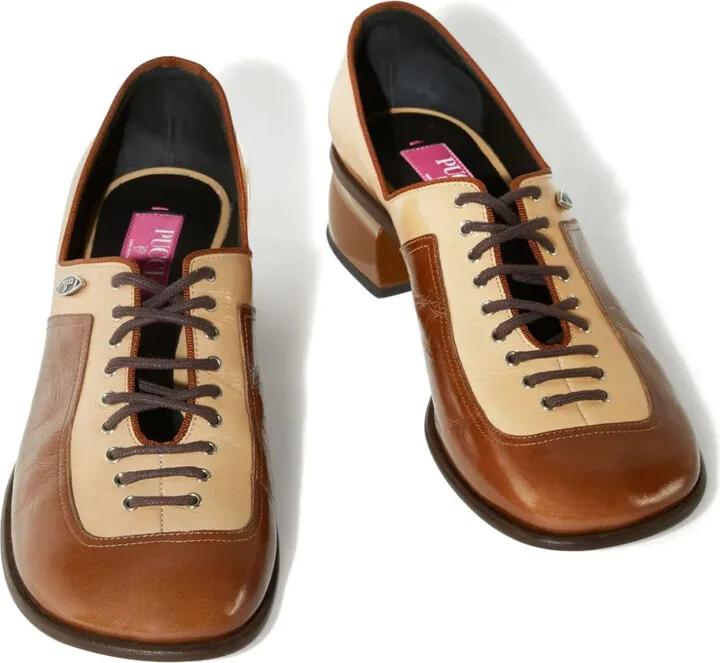 Deby panelled leather loafers - Image 3