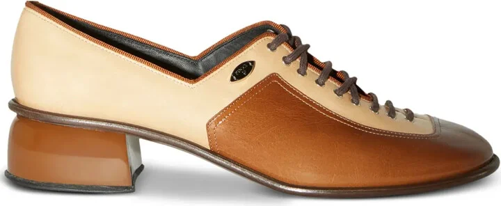Deby panelled leather loafers