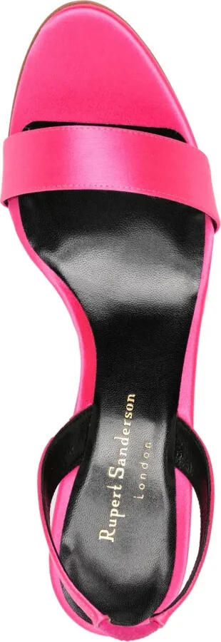 Decade 70mm satin slingback sandals - Image 4