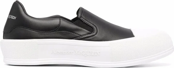 Deck laceless low-top sneakers