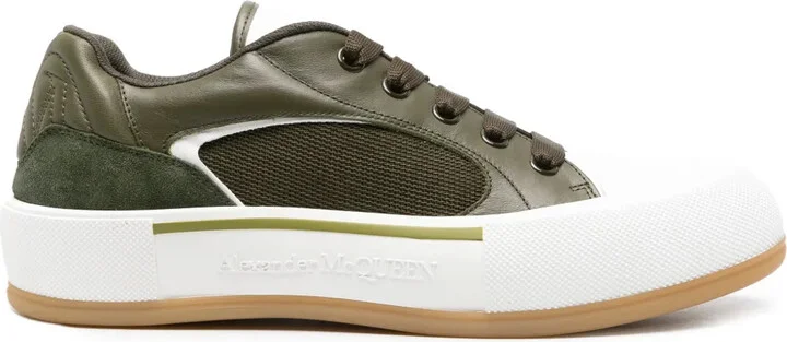 Deck Plimsoll leather sneakers