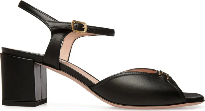 Deco leather sandals