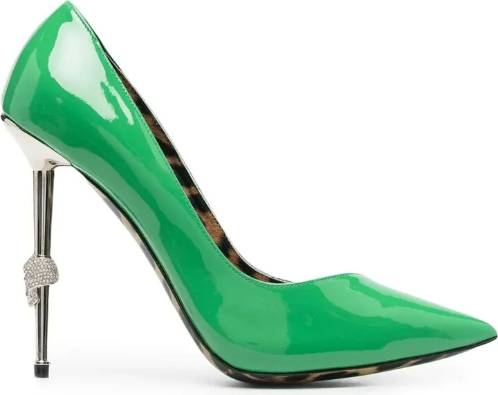 Decollete 120mm patent pumps