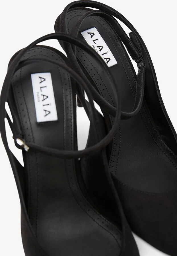 Decollete 90 black slingbacks - Image 4