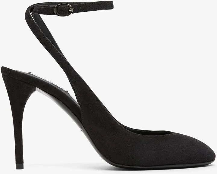 Decollete 90 black slingbacks