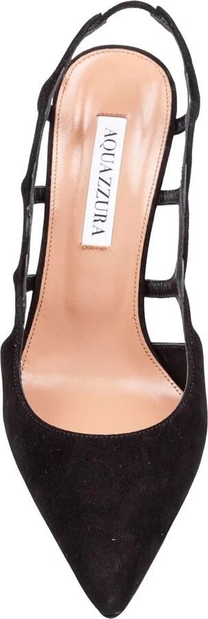 Decollete' Bootie Pump 85 In Suede Color Black - Image 3