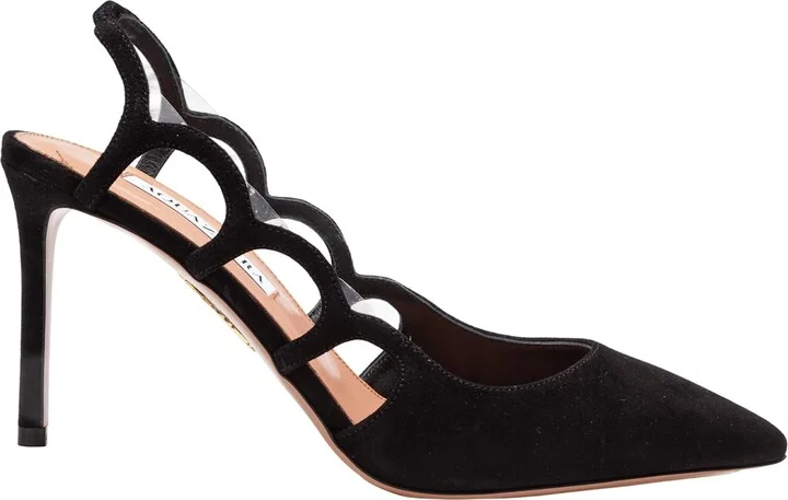 Decollete' Bootie Pump 85 In Suede Color Black