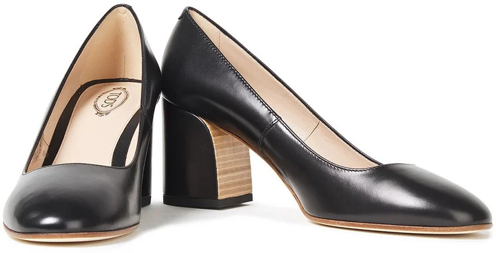 Decollete leather pumps - Image 2