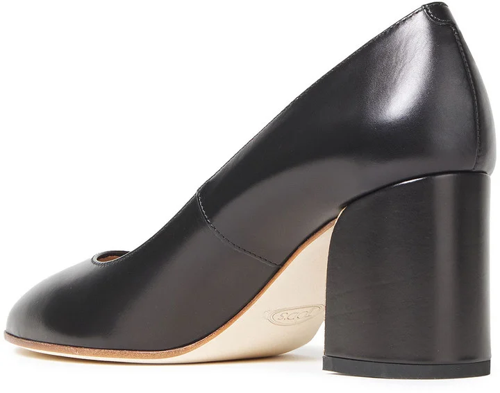 Decollete leather pumps - Image 3