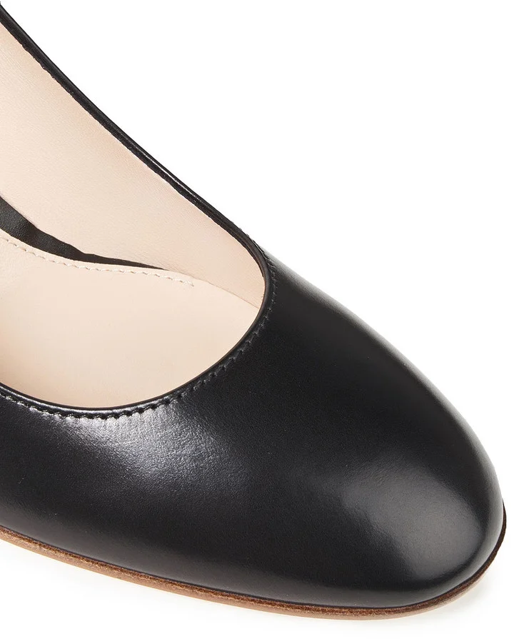 Decollete leather pumps - Image 4