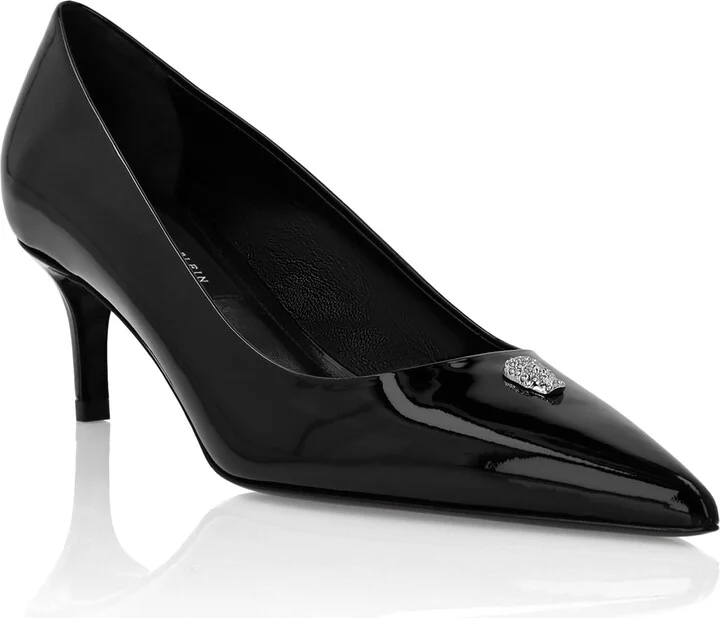 Decollete Low Heels Skull strass