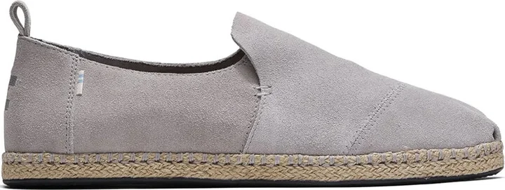 Deconstructed Alparg "Grey" suede espadrilles