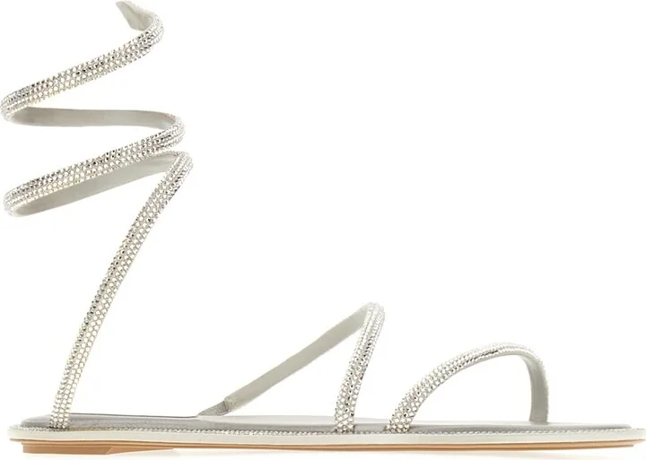 Decorated Satin Cleo Sandals - Image 2