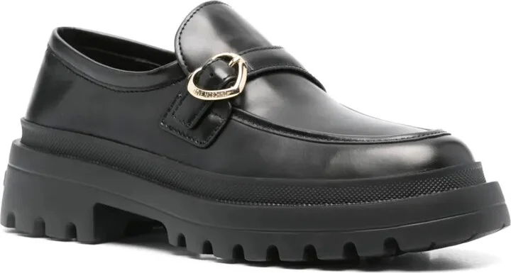 Decorative Buckle-Detail Loafers - Image 2