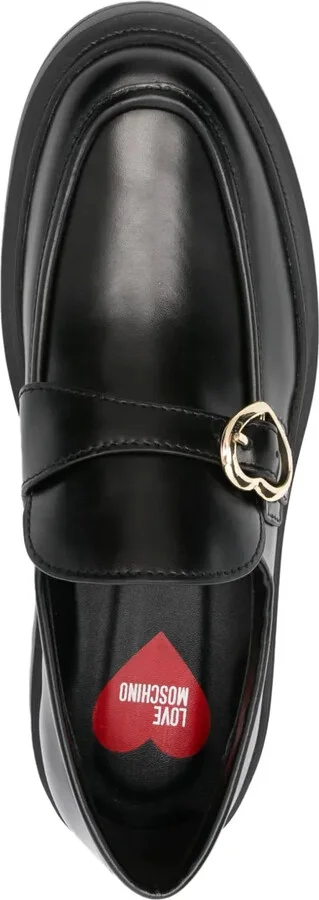 Decorative Buckle-Detail Loafers - Image 4