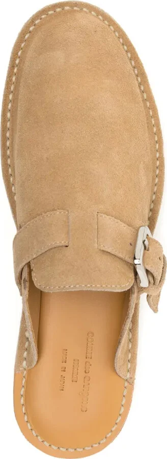 Decorative-Buckle Leather Slides - Image 4