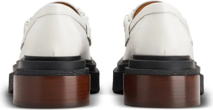 Decorative-Stitching Leather Loafers - Image 3