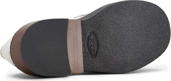 Decorative-Stitching Leather Loafers - Image 4