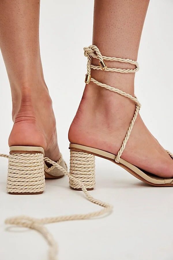 Dee Asymmetric Wrap Heels - Image 3