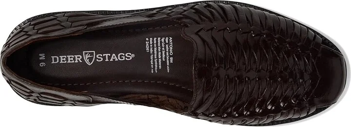 Deer Stags Antonio Men's Lace-up Boots Dark Brown : 9.5 M, Leather - Image 2