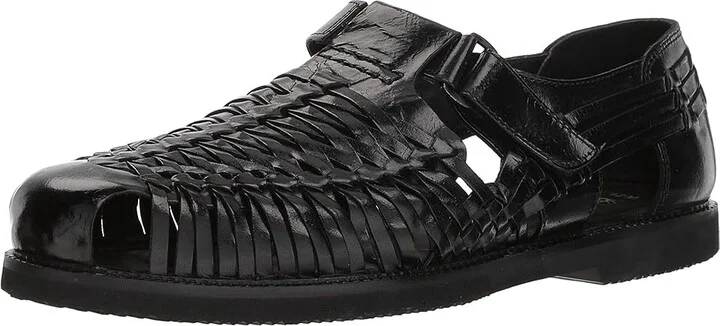 Deer Stags Bamboo2 Huarache Men's Slip-on Dress Shoes Black Leather : 7 M (D) - Image 2