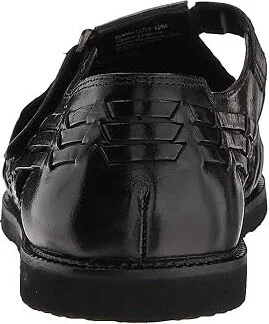 Deer Stags Bamboo2 Huarache Men's Slip-on Dress Shoes Black Leather : 7 M (D) - Image 5