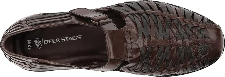 Deer Stags Bamboo2 Huarache Men's Slip-on Dress Shoes Brown Leather : 7 M (D) - Image 3