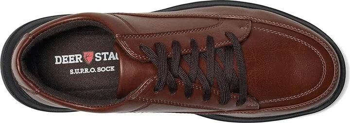 Deer Stags Durham Men's Lace Up Wing Tip Shoes Dark Brown : 10 W, Leather - Image 2