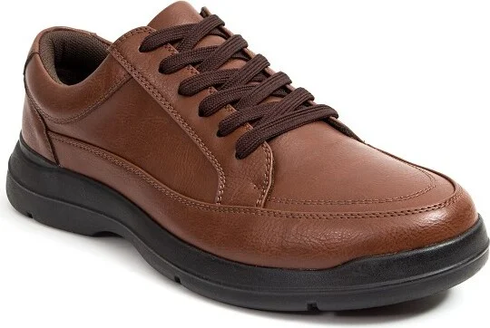Deer Stags Durham Mens S.U.P.R.O. Sock Dress Oxford - Dark Brown - 9 Medium
