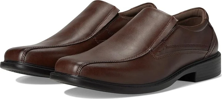 Deer Stags Elate Men's Slip on Shoes Dark Brown : 8 M, Leather