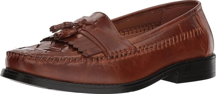 Deer Stags Herman Tassel Loafer Men's Slip-on Dress Shoes Cognac Simulated Leather : 8 M (D) - Image 2