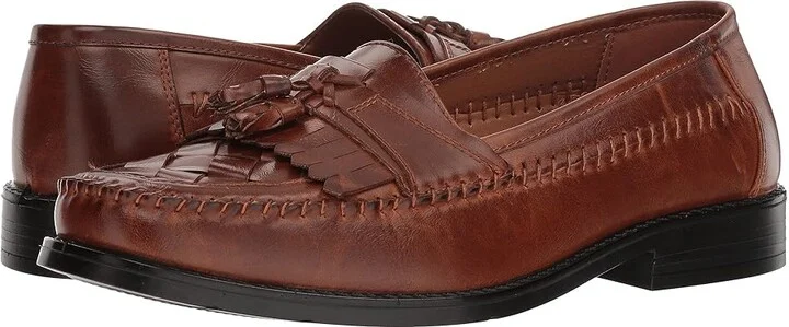 Deer Stags Herman Tassel Loafer Men's Slip-on Dress Shoes Cognac Simulated Leather : 8 M (D)