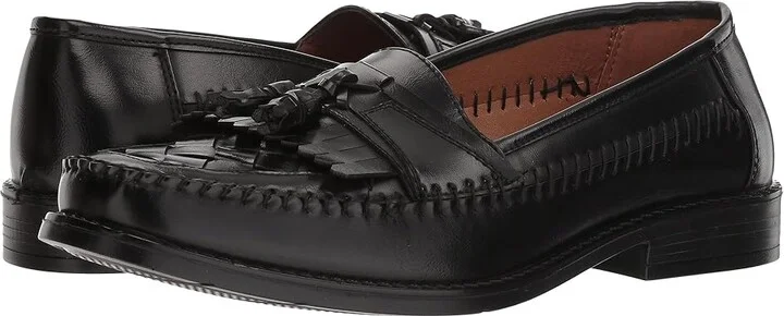 Deer Stags Herman Tassel Loafer Men's Slip-on Dress Shoes Jet Black Simulated Leather : 8 M (D)