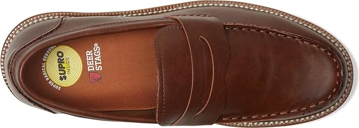 Deer Stags Infinity Men's Slip on Shoes Brown : 11.5 W, Leather - Image 2