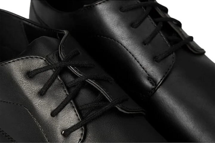 Deer Stags Lisbon Men's Lace Up Wing Tip Shoes Black/Grey : 10 W, Leather - Image 7