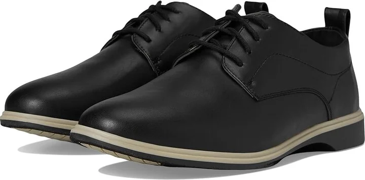Deer Stags Lisbon Men's Lace Up Wing Tip Shoes Black/Grey : 10 W, Leather
