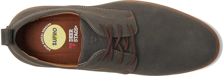 Deer Stags Lisbon Men's Lace Up Wing Tip Shoes Grey : 11.5 W, Leather - Image 2