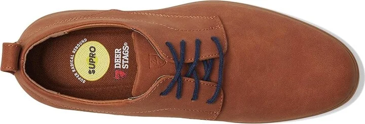Deer Stags Lisbon Men's Lace Up Wing Tip Shoes Light Brown : 10 W, Leather - Image 2