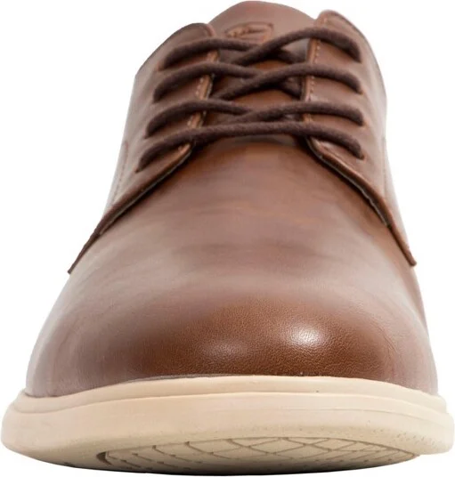 Deer Stags Lisbon Mens S.U.P.R.O. Sock Dress Oxford - Brown - 10.5 Medium - Image 2
