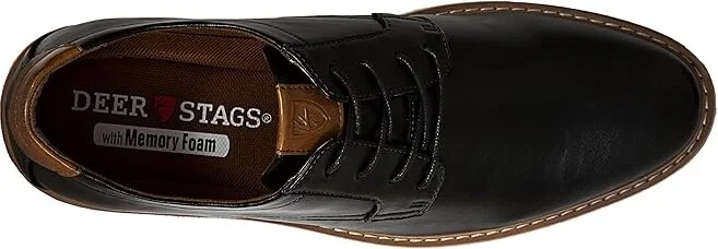 Deer Stags Marco Men's Lace Up Wing Tip Shoes Black : 11 W, Leather - Image 2