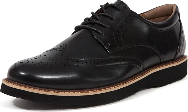 Deer Stags Men’s Walkmaster Wingtip Oxford Comfort Dress Classic Retro Brogue Lace Up Style for Wedding