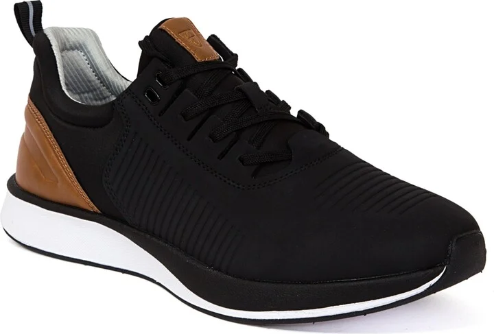 Deer Stags Men's Cranston Water-Repellant Fashion Sneakers - Black, Brown