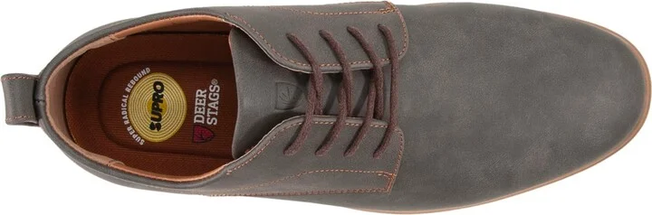 Deer Stags Men's Lisbon S.u.p.r.o. Sock Dress Oxford - Black/Grey - Image 8