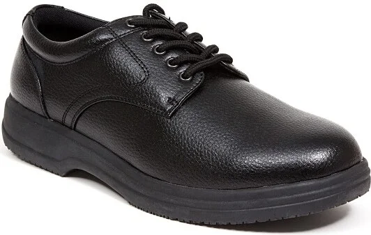 Deer Stags Men's Service Slip-Resistant Workwear Oxford - Black - 9 Medium