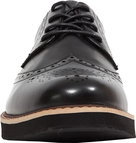 Deer Stags Men's Walkmaster Wingtip Water-Repellant Oxford-Black-10 Medium - Image 2